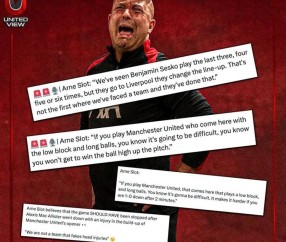 利物浦主帅死不服输，重申曼联进球不应存在！卡拉格抱怨英超长传过多